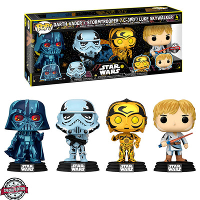 FUNKO POP STAR WARS - RETRO SERIES (4 PACK)