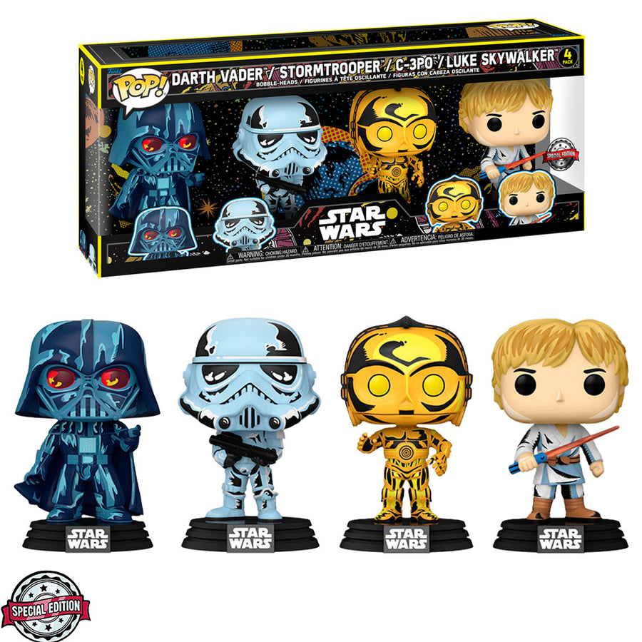FUNKO POP STAR WARS - RETRO SERIES (4 PACK)