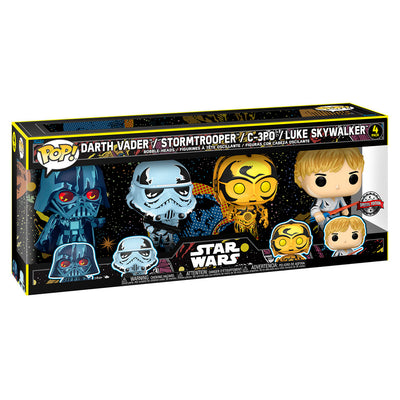 FUNKO POP STAR WARS - RETRO SERIES (4 PACK)