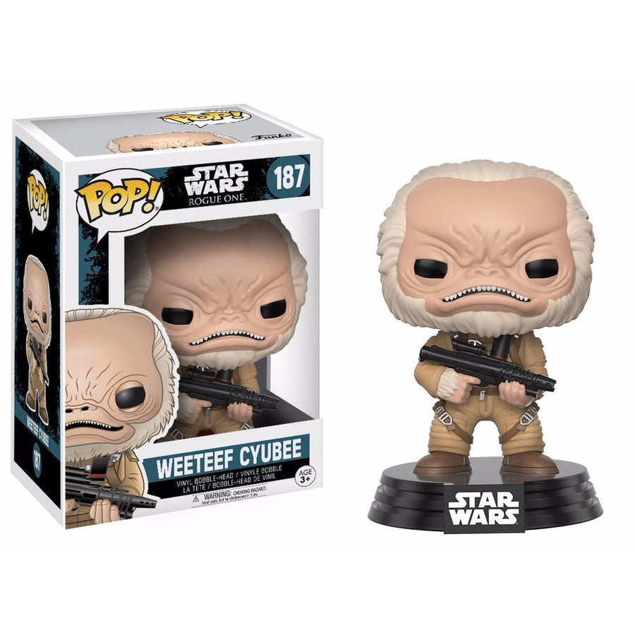 FUNKO POP STAR WARS ROGUE WEETEEF CYUBBE 187 BRINDE