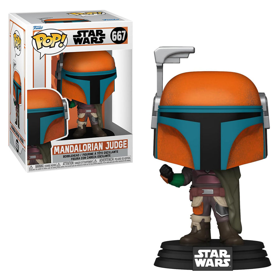 FUNKO POP STAR WARS: THE MANDALORIAN - MANDALORIAN JUDGE 667 BRINDE