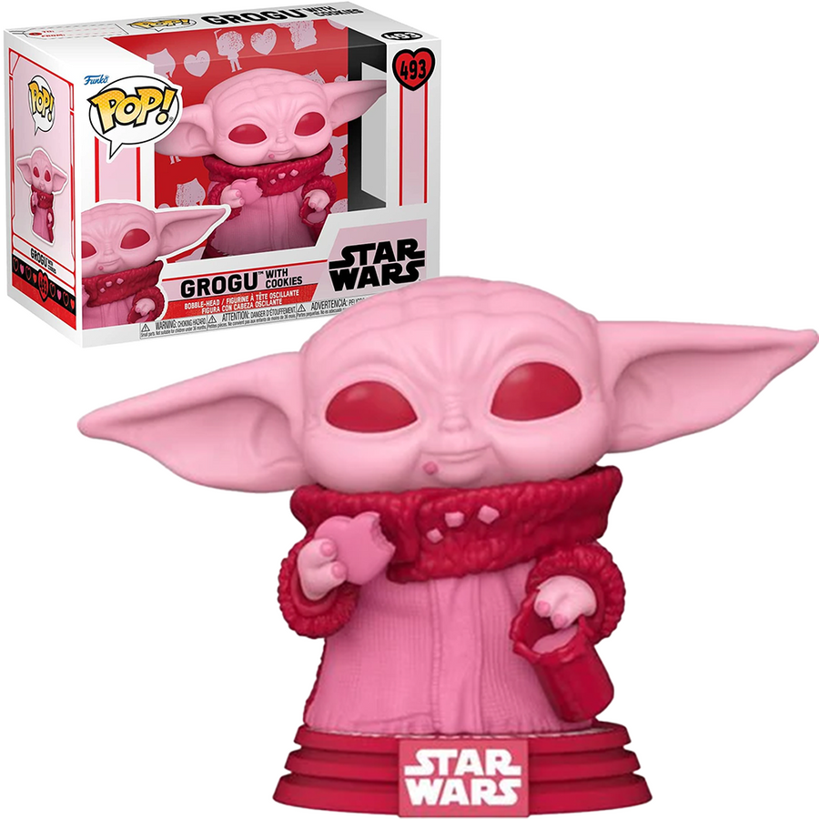 FUNKO POP STAR WARS VALENTINES - GROGU WITH COOKIES 493 BRINDE
