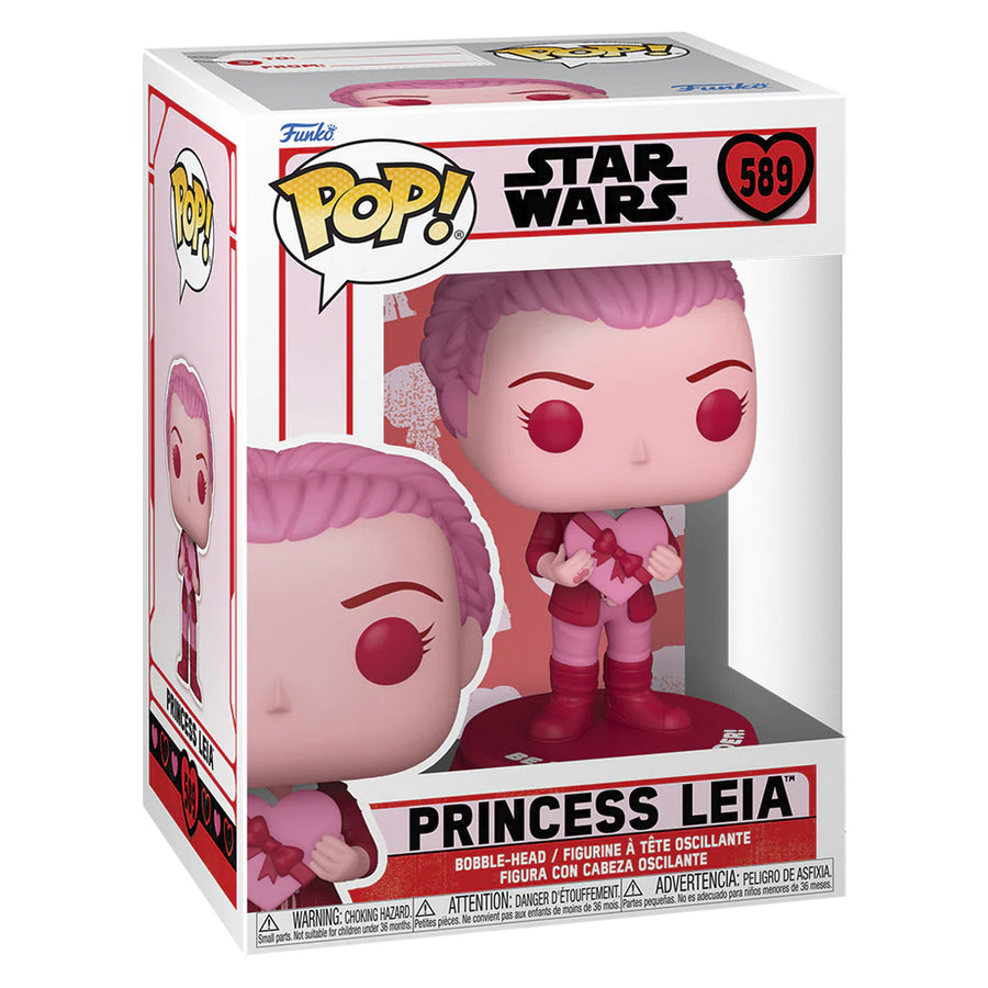 FUNKO POP STAR WARS VALENTINES - PRINCESS LEIA 589