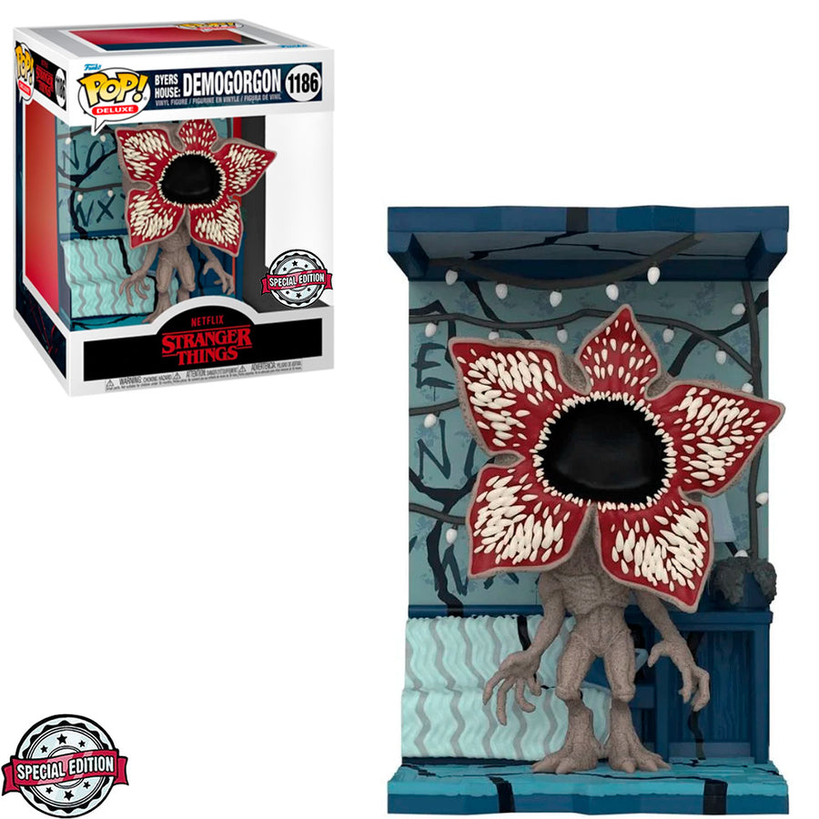 FUNKO POP STRANGER THINGS BYERS HOUSE EXCLUSIVE - DEMOGORGON 1186 (DELUXE)