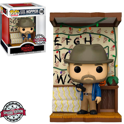 FUNKO POP STRANGER THINGS BYERS HOUSE EXCLUSIVE - HOPPER 1188 (DELUXE)