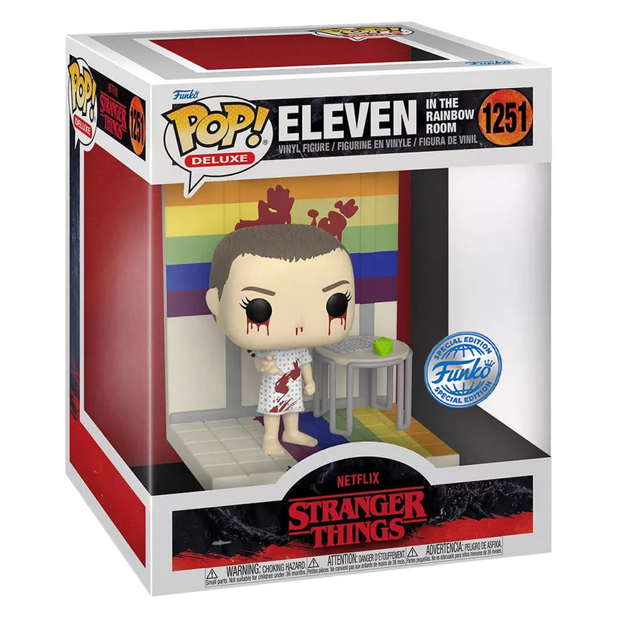 FUNKO POP STRANGER THINGS EXCLUSIVE - ELEVEN IN THE RAINBOW ROOM 1251 (DELUXE)