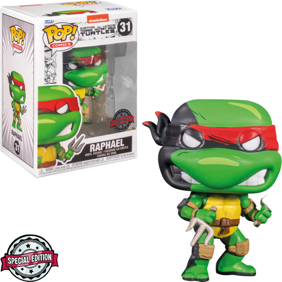 FUNKO POP TEENAGE MUTANT NINJA TURTLES EXCLUSIVE - RAPHAEL 31 BRINDE