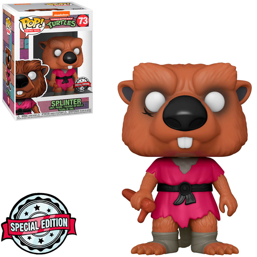 FUNKO POP TEENAGE MUTANT NINJA TURTLES EXCLUSIVE - SPLINTER 73 BRINDE
