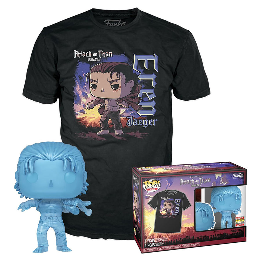 FUNKO POP TEES ATTACK ON TITAN - EREN & CAMISETA TAMANHO S (69101) BRINDE