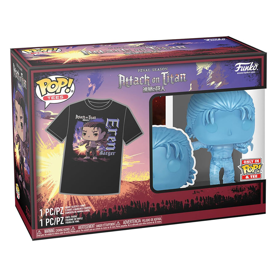 FUNKO POP TEES ATTACK ON TITAN - EREN & CAMISETA TAMANHO XL (69104)