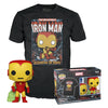 Funko Pop Tees Marvel Holiday - Iron Man & Camiseta Tamanho Xl (72839)
