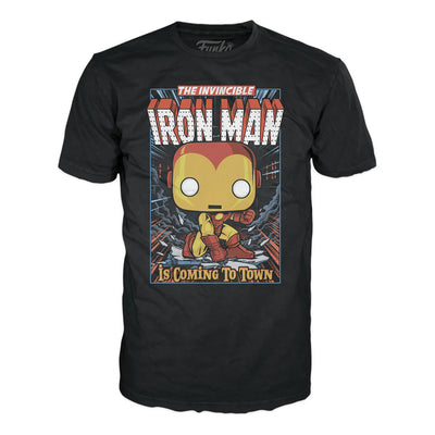 FUNKO POP TEES MARVEL HOLIDAY - IRON MAN & CAMISETA TAMANHO XL (72839)