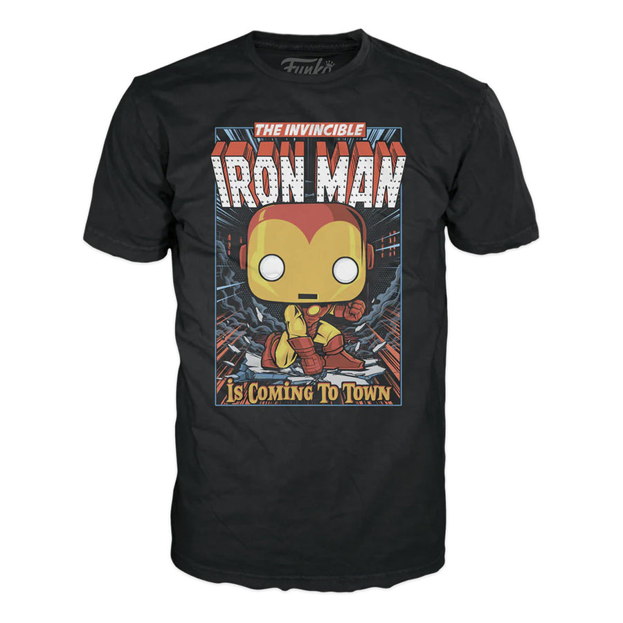 FUNKO POP TEES MARVEL HOLIDAY - IRON MAN & CAMISETA TAMANHO XL (72839)