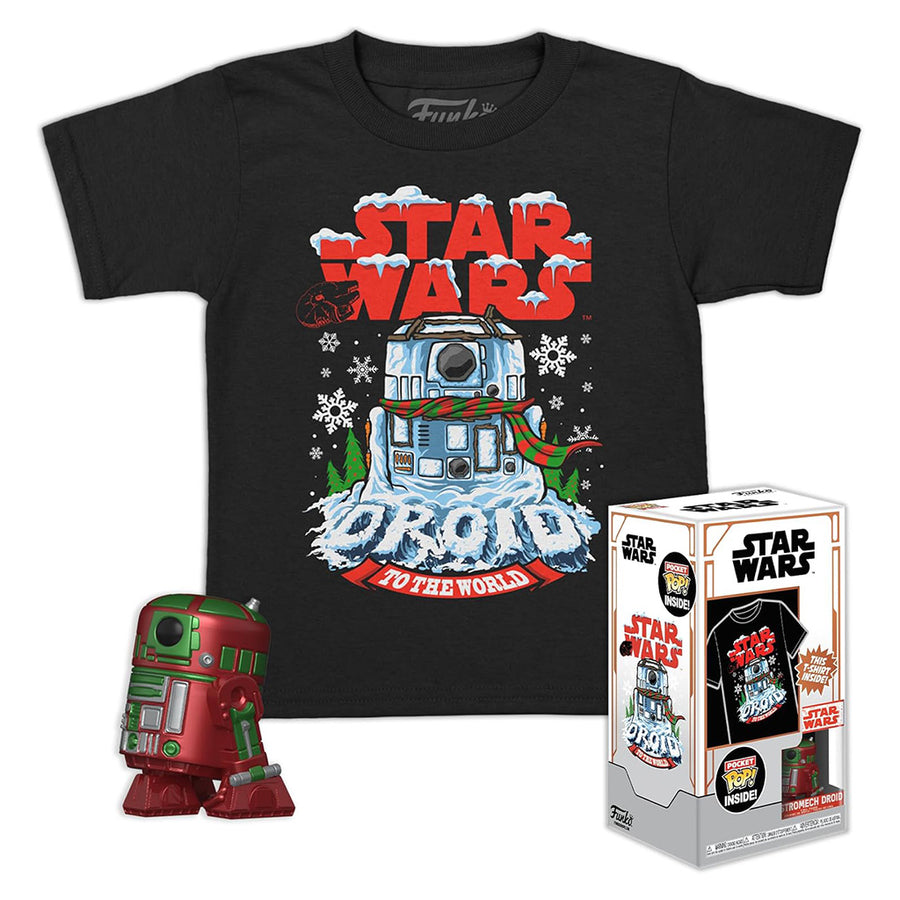 FUNKO POP TEES STAR WARS: R2-D2 POCKET (METALLIC) & CAMISETA TAMANHO L (72939) BRINDE