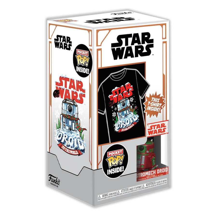 FUNKO POP TEES STAR WARS: R2-D2 POCKET (METALLIC) & CAMISETA TAMANHO M (72938)
