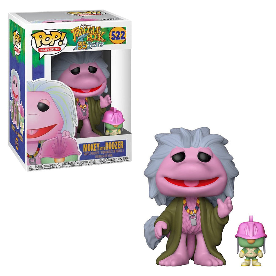 FUNKO POP TELEVISION FRAGGLE ROCK - MOKEY WITH DOOZER 522 BRINDE