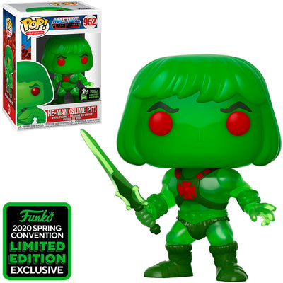 FUNKO POP TELEVISION MASTERS OF THE UNIVERSE EXCLUSIVE ECCC 2020 - HE-MAN (SLIME PIT) 952