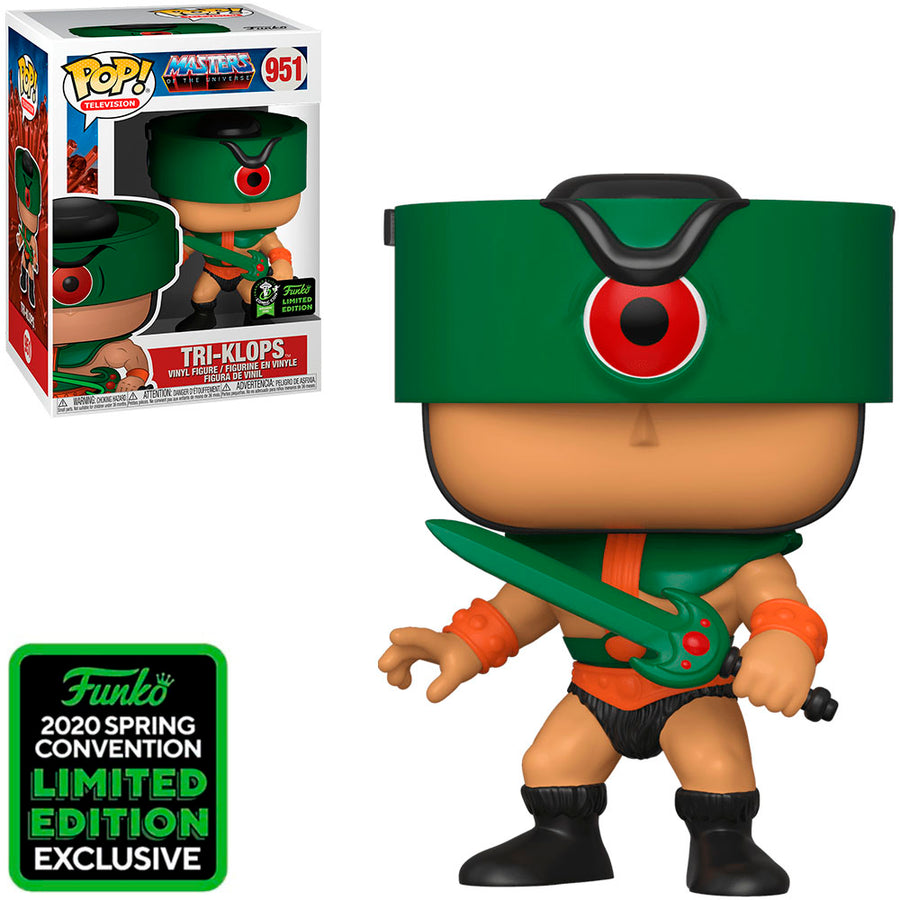 FUNKO POP TELEVISION MASTERS OF THE UNIVERSE EXCLUSIVE ECCC 2020 - TRI-KLOPS 951 BRINDE
