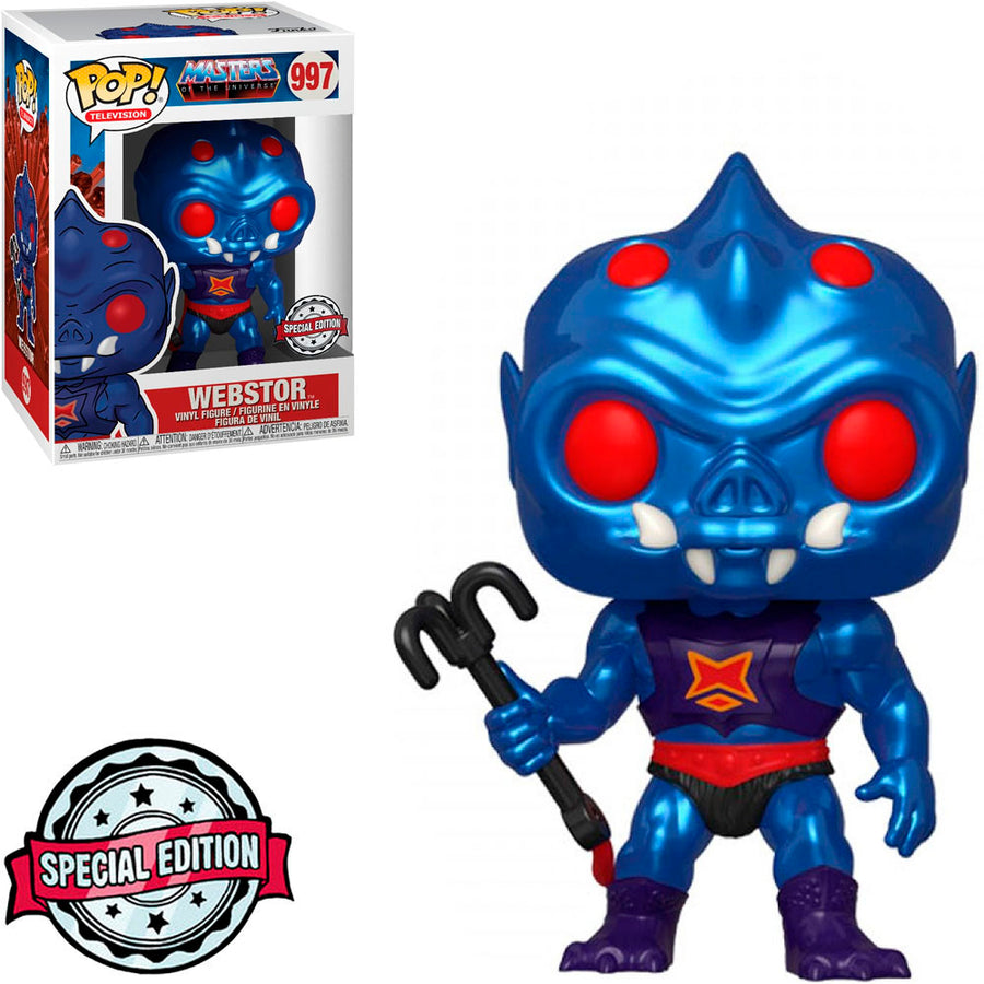 FUNKO POP TELEVISION MASTERS OF THE UNIVERSE EXCLUSIVE - WEBSTOR 997 METALLIC