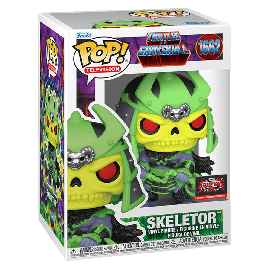 FUNKO POP TELEVISION MASTERS OF THE UNIVERSE: TURTLES OF GRAYSKULL EXCLUSIVE - SKELETOR 1662
