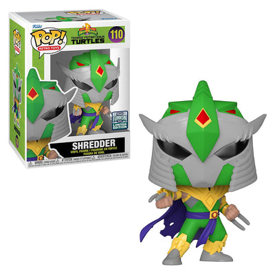 FUNKO POP TELEVISION MIGHTY MORPHIN POWER RANGERS X TEENAGE MUTANT NINJA TURTLES FUNKON 2022 - SHREDDER 110