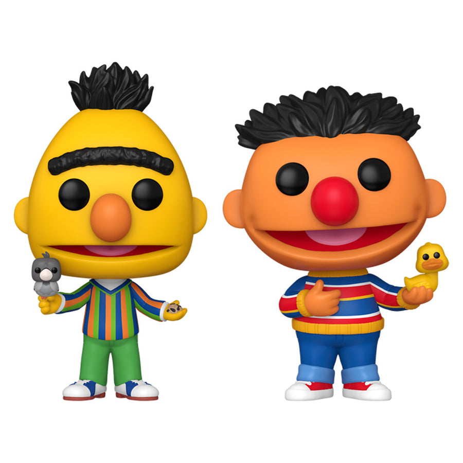FUNKO POP TELEVISIÓN PLAZA SÉSAMO T3 EXCLUSIVA - PAQUETE DE 2 BERT Y ERNIE