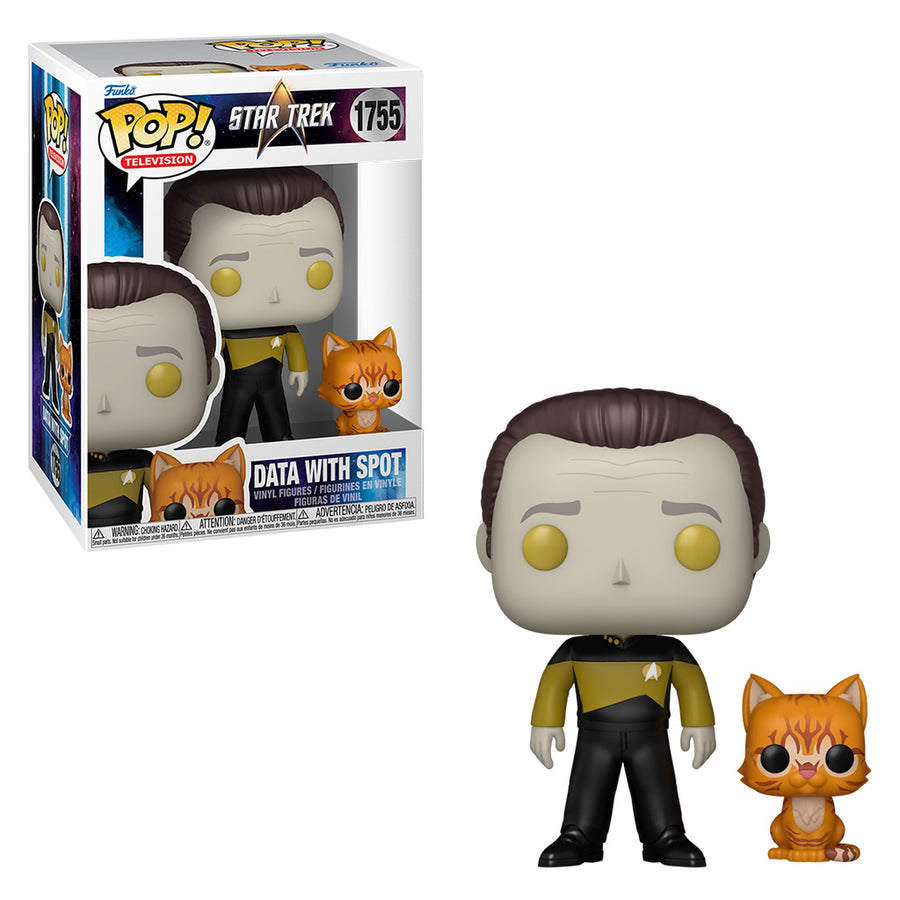 FUNKO POP TELEVISION STAR TREK - DATA & SPOT 1755 BRINDE