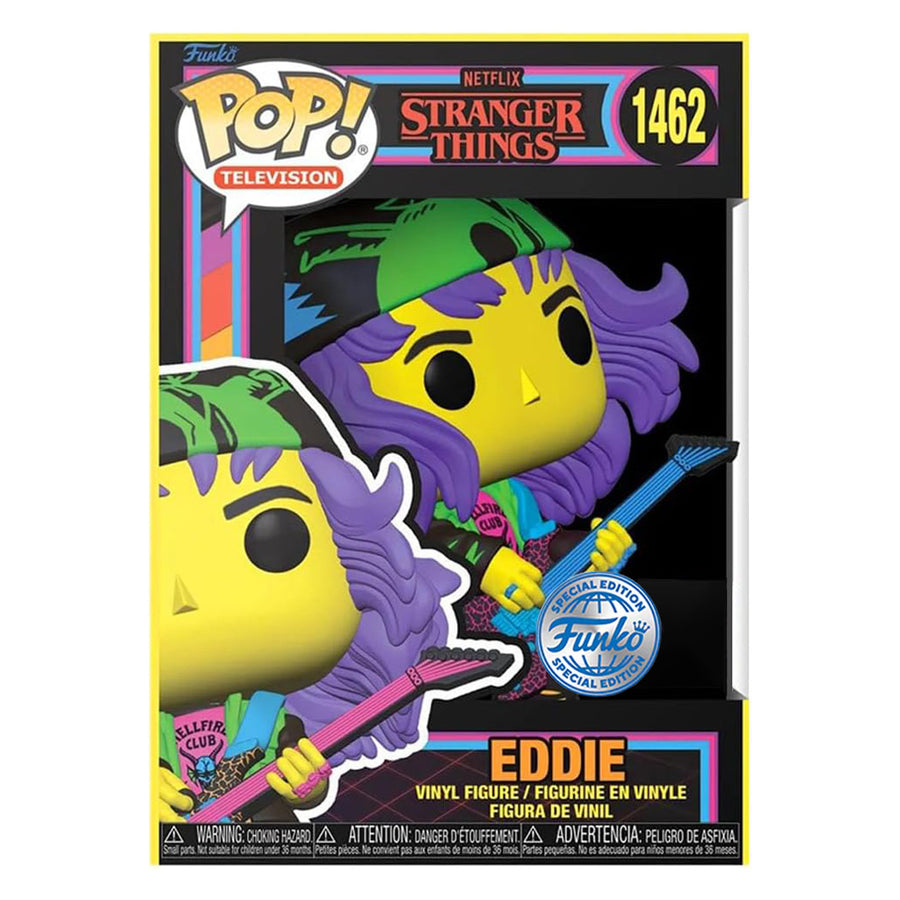 FUNKO POP TELEVISION STRANGER THINGS S4 EXCLUSIVE - EDDIE 1462 (BLACKLIGHT)