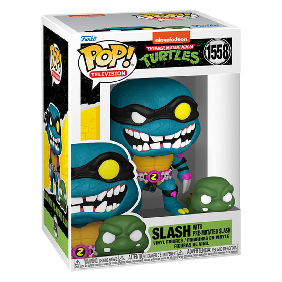 FUNKO POP TELEVISION TEENAGE MUTANT NINJA TURTLES - SLASH WIT PRE-MUTATED SLASH 1558