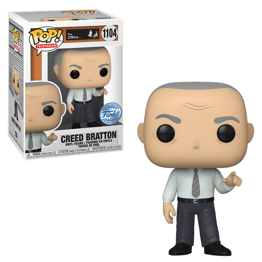 FUNKO POP TELEVISION THE OFFICE EXCLUSIVE - CREED BRATTON 1104 BRINDE