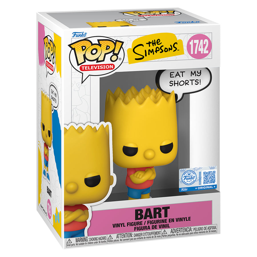 FUNKO POP TELEVISION THE SIMPSONS EXCLUSIVE - BART 1742