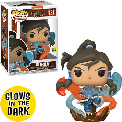 FUNKO POP THE LEGEND OF KORRA EXCLUSIVE - KORRA 761 (GLOWS IN THE DARK)