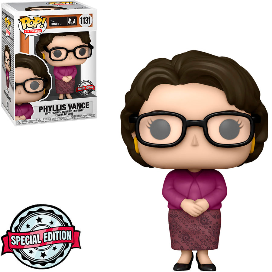 FUNKO POP THE OFFICE EXCLUSIVE - PHYLLIS VANCE 1131 BRINDE