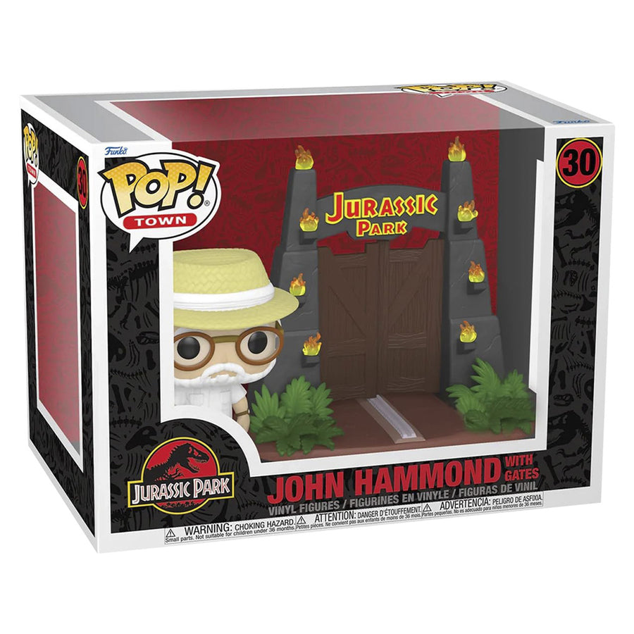 FUNKO POP TOWN JURASSIC PARK EXCLUSIVE - JOHN HAMMOND W/ GATES 30