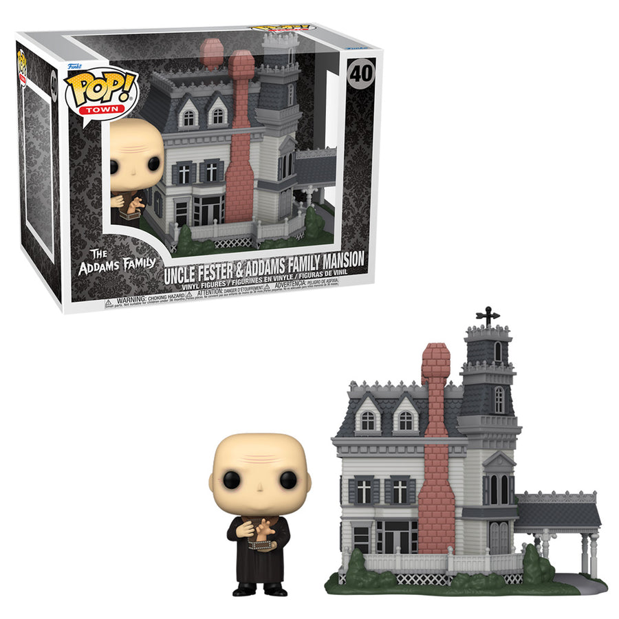 FUNKO POP TOWN THE ADDAMS FAMILY - UNCLE FESTER & ADDAMS FAMILY MANSION 40 BRINDE