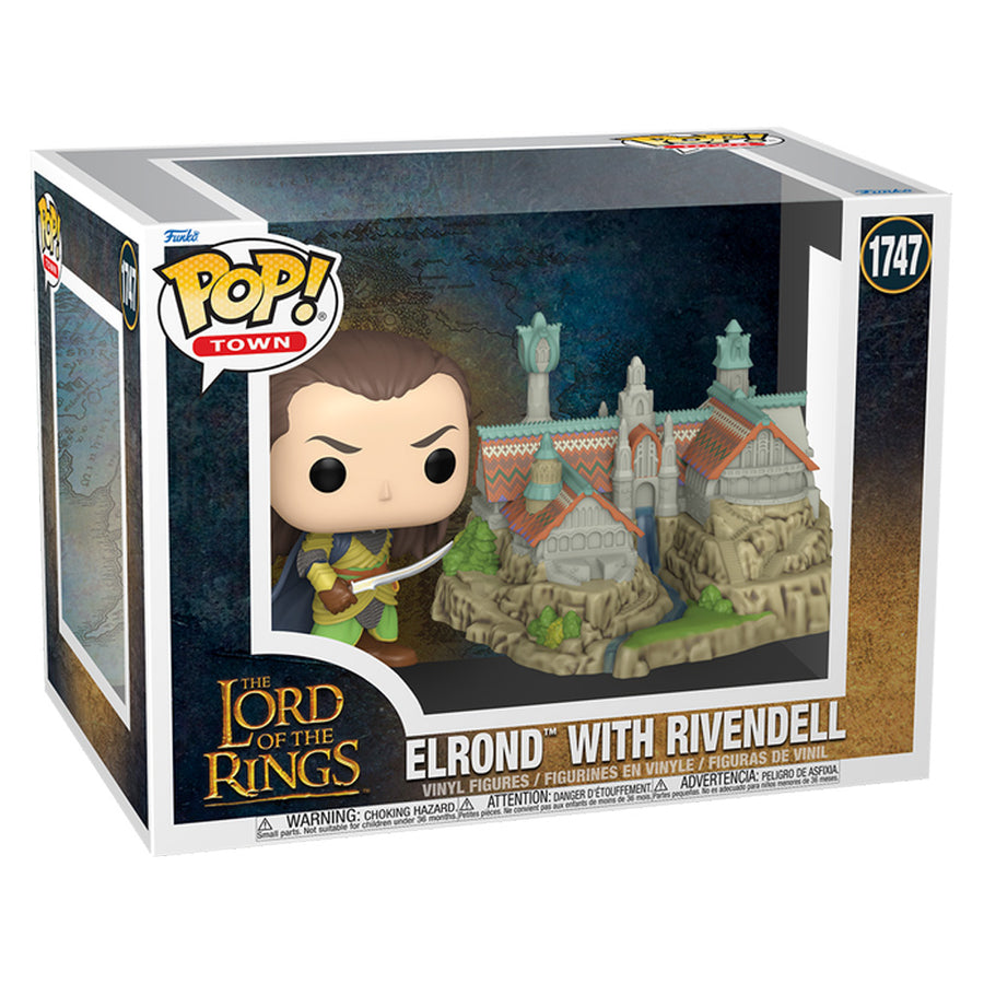 FUNKO POP TOWN THE LORD OF THE RINGS - ELROND WITH RIVENDELL 1747