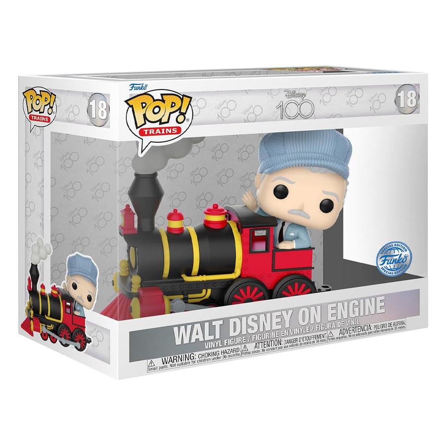 FUNKO POP TRAIN: DISNEY 100 EXCLLUSIVE - WALT DISNEY ON ENGINE 18