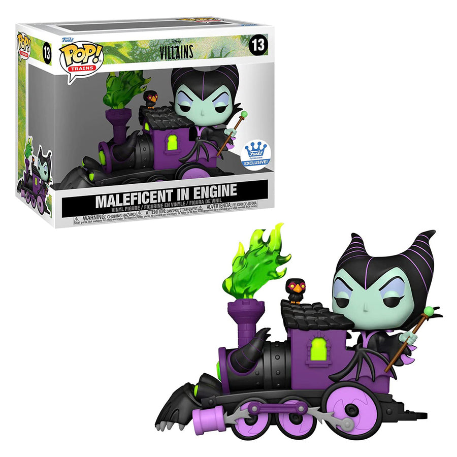 FUNKO POP TRAINS DISNEY VILLAINS EXCLUSIVE - MALEFICENT IN ENGINE 13 BRINDE