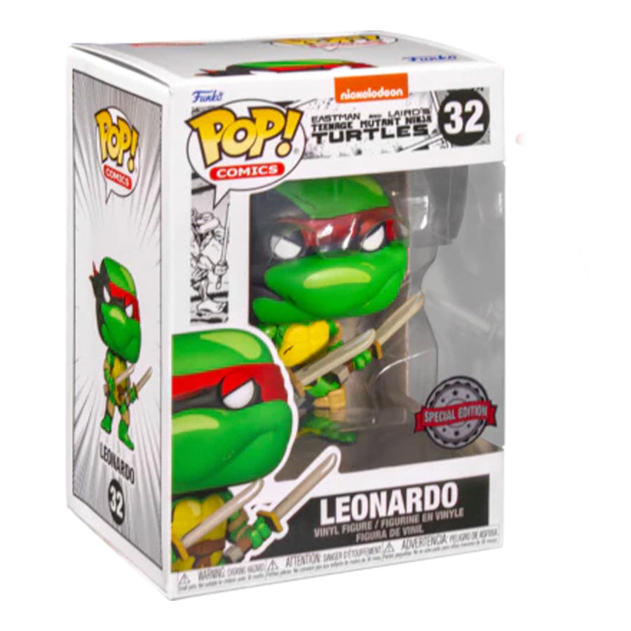FUNKO POP TURTLES NINJA (1984) EXCLUSIVE - LEONARDO 32 BRINDE