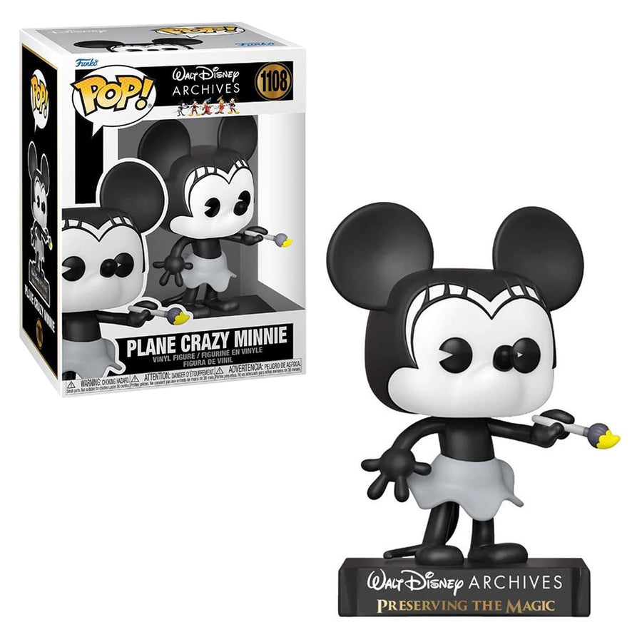 FUNKO POP WALT DISNEY ARCHIVES - MINNIE PLANE CRAZY 1108 BRINDE