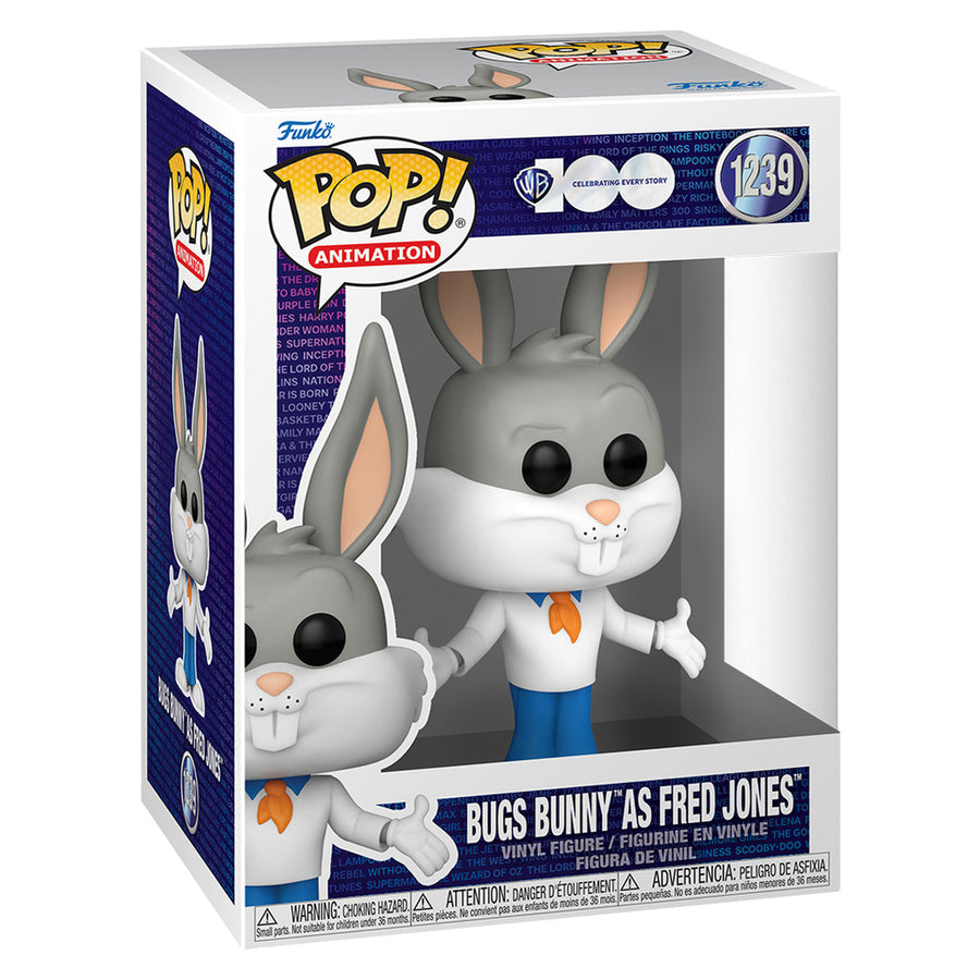 FUNKO POP WARNER BROS 100TH HANNA BARBERA - Bugs Bunny as Fred Jones 1239
