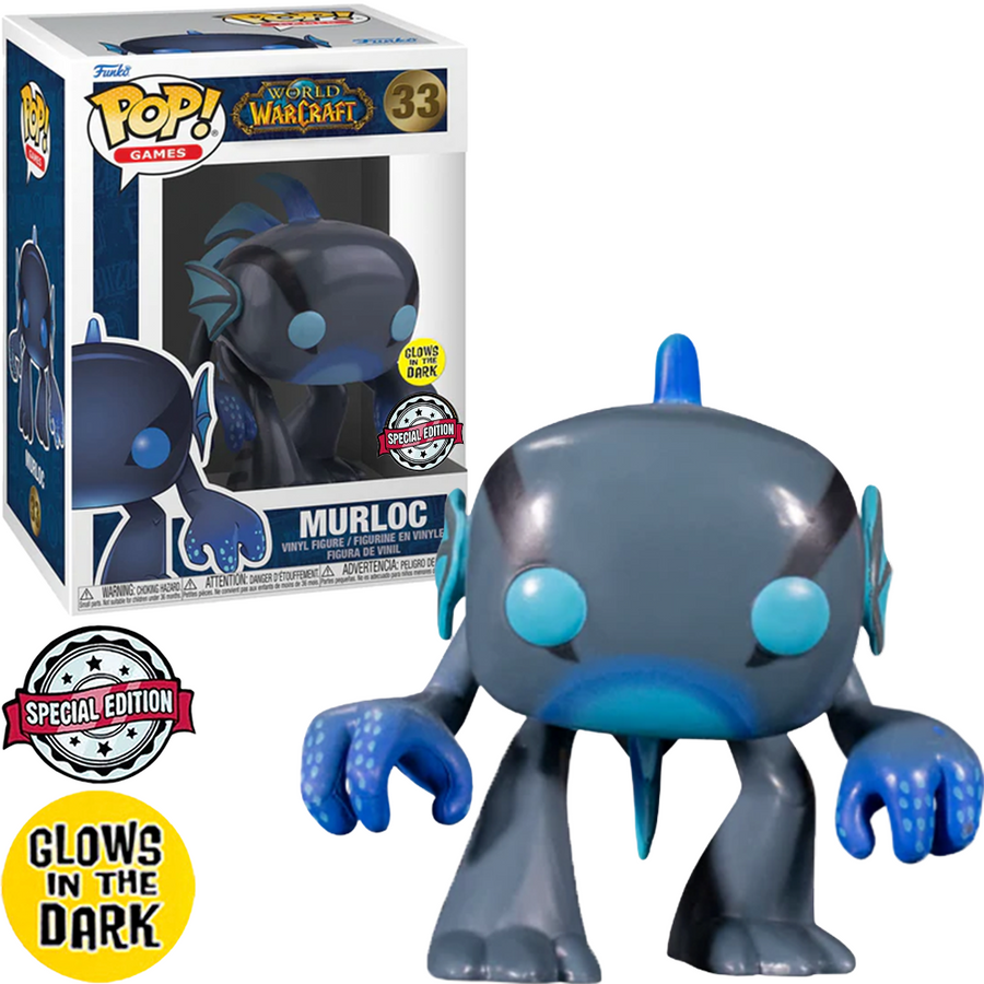 FUNKO POP WORLD OF WARCRAFT EXCLUSIVE - MURLOC 33 (GLOWS IN THE DARK) BRINDE