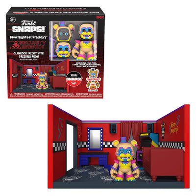 FUNKO SNAPS! FIVE NIGHTS AT FREDDYS - GLAMROCK FREDDY WITH DRESSING ROOM PLAYSET (70821) BRINDE