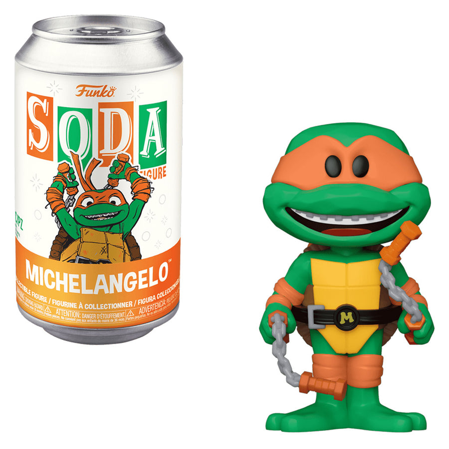 FUNKO SODA TEENAGE MUTANT NINJA TURTLES - MICHELANGELO (73452) BRINDE