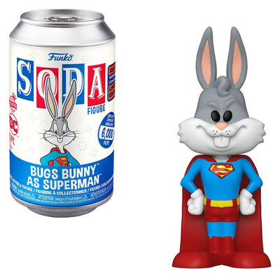 FUNKO VINYL SODA WARNER BROS WONDROUS CONVENTION 2023 - BUGS BUNNY AS SUPERMAN (70295) BRINDE