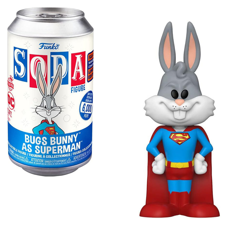 FUNKO VINYL SODA WARNER BROS WONDROUS CONVENTION 2023 - BUGS BUNNY AS SUPERMAN (70295) BRINDE