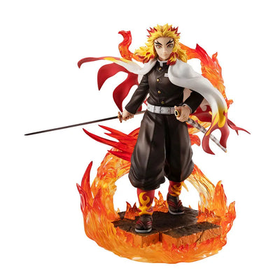 G.E.M. Series Demon Slayer: Kimetsu no Yaiba Kyojuro Rengokuㅤ – MegaHouse – ActionFigure Brasil — ângulo diferente