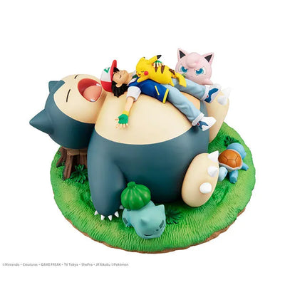 G.E.M. Series Pokemon Sleeping with Snorlaxㅤ – MegaHouse – ActionFigure Brasil — ambientada