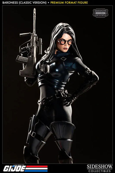 G.I. Joe 1/4 Scale Premium Figure Baroness (Classic)ㅤ – Sideshow Collectibles – ActionFigureBrasil — embalagem