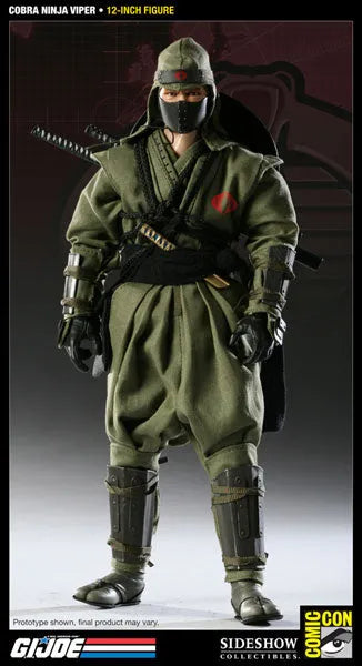 G.I. Joe 12 Inch Action Figure: Cobra Ninja Viper (SDCC Exclusive)ㅤ – Sideshow Collectibles – ActionFigure Brasil